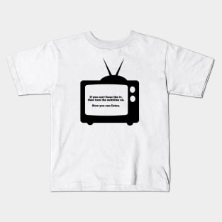 Subtitles Kids T-Shirt